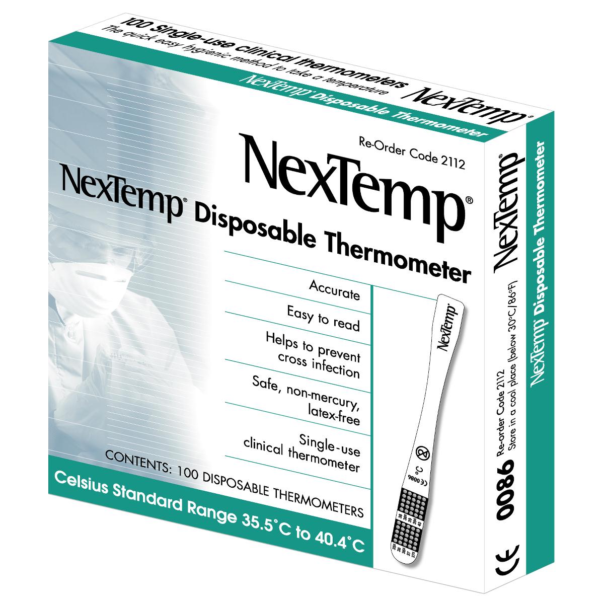 Termómetro Clínico Desechable Nextemp®